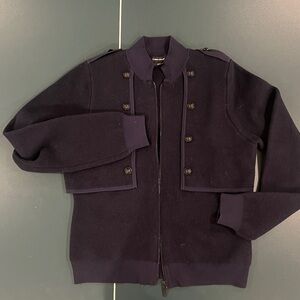 Karen Millen Military Wool-Blend Jacket, Size S